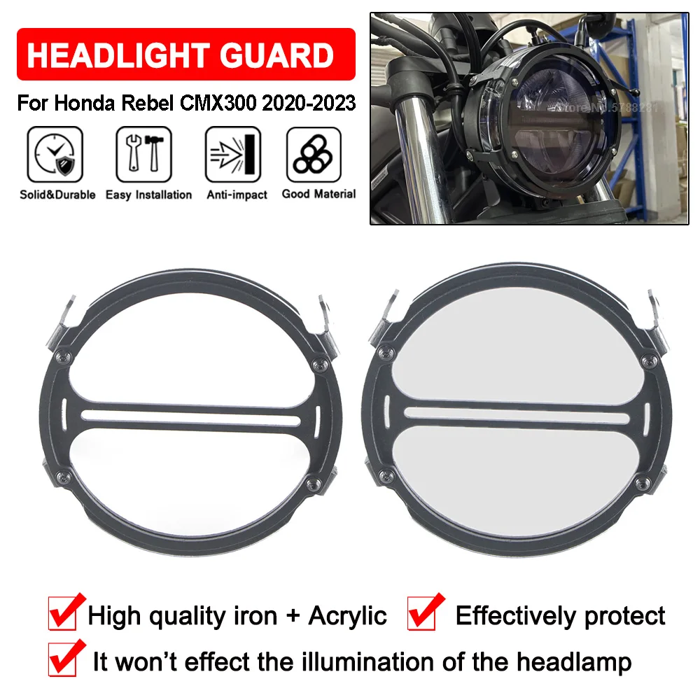 Headlight Protector Grille Guard For Honda Rebel CMX300 CMX 300 2020 2021 2022 2023 Motorcycle Head Light Lamp Protection Cover
Headlight Protector Grille Guard For Honda Rebel CMX300 CMX 300 2020 2021 2022 2023 Motorcycle Head Light Lamp Protection Cover
