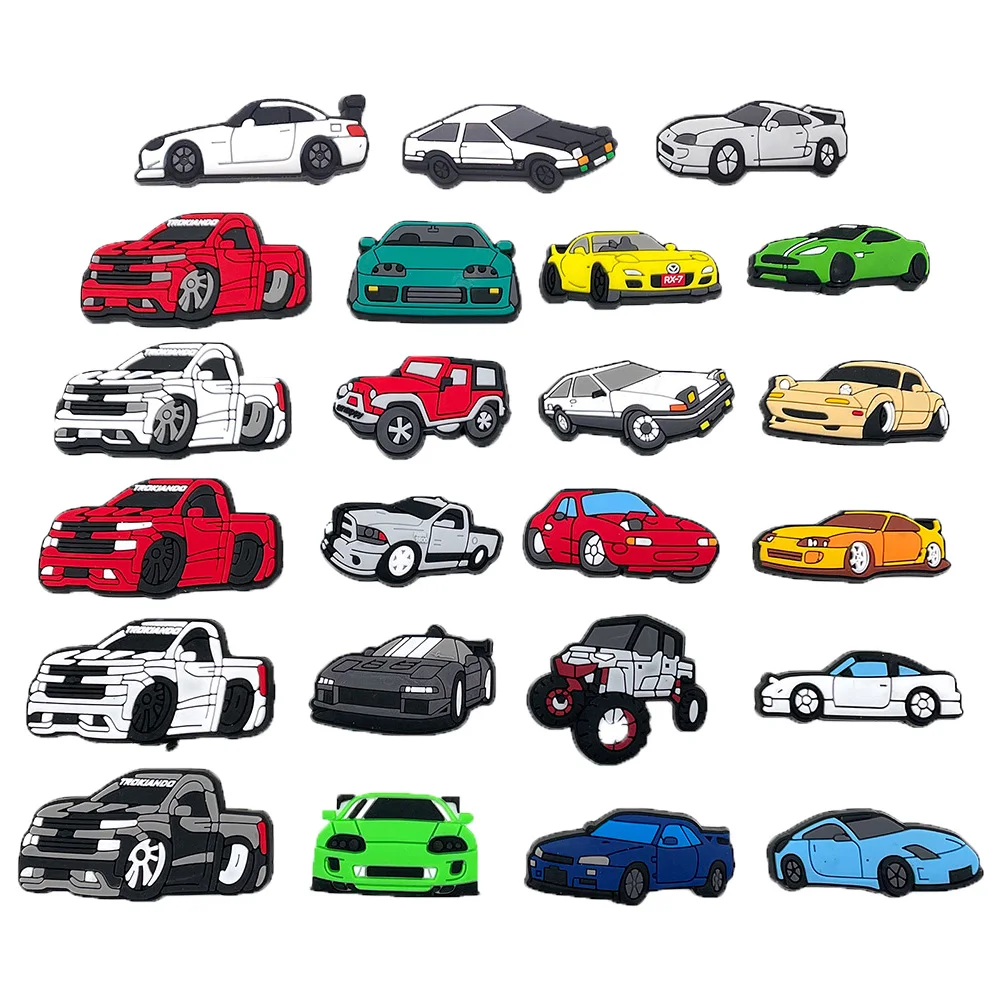 23pcs/Set Cartoon Car Sansals Accessories PVC Garden Shoe Charms Fit Bracelet Birthday Party Boys Gifts
23pcs/Set Cartoon Car Sansals Accessories PVC Garden Shoe Charms Fit Bracelet Birthday Party Boys Gifts