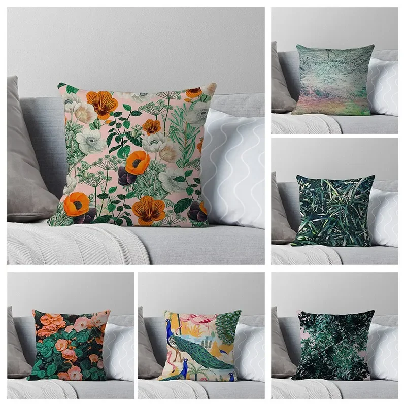 

House Decorative Home Pillowcase for sofa Cushion Cover 45*45 Nordic 40*40cm 40x40cm 50x50 Living Morandi Room abstract 60x60