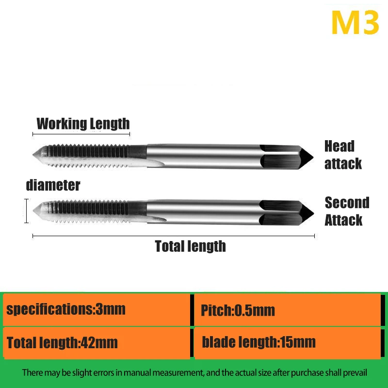Efficient Steel Hand Machine Taps Set Hss Metric Plug Bottoming M3 M5 M6 M8 M10 for Threading Tubes and Pins
Efficient Steel Hand Machine Taps Set Hss Metric Plug Bottoming M3 M5 M6 M8 M10 for Threading Tubes and Pins