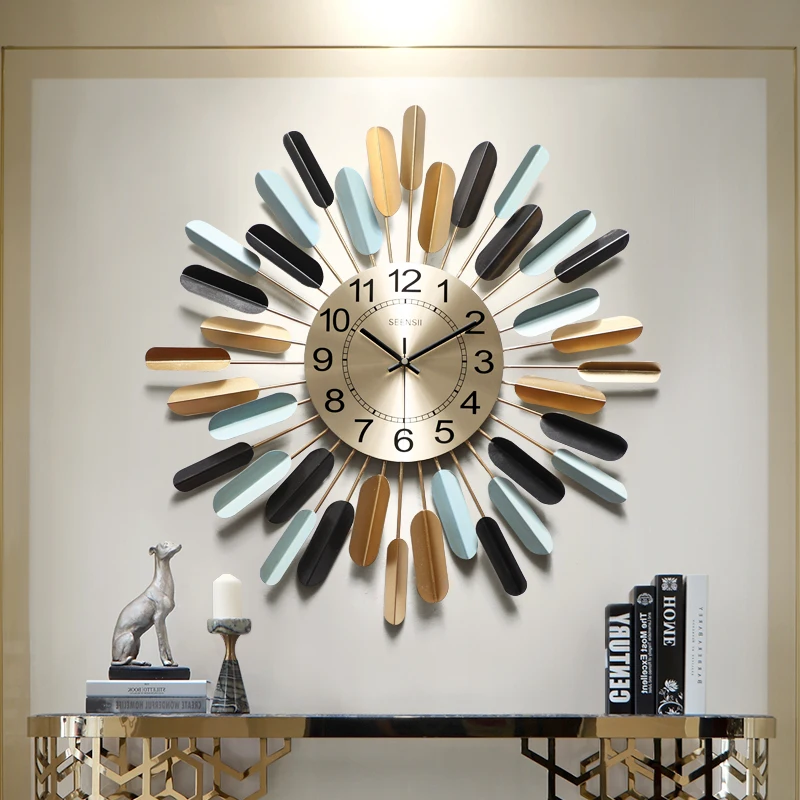 Modern Luxury Wall Clocks Free Shiping Iron Art Living Room Farmhouse Wall Clocks Metal Large Reloj Pared Wall Decor Home
Modern Luxury Wall Clocks Free Shiping Iron Art Living Room Farmhouse Wall Clocks Metal Large Reloj Pared Wall Decor Home