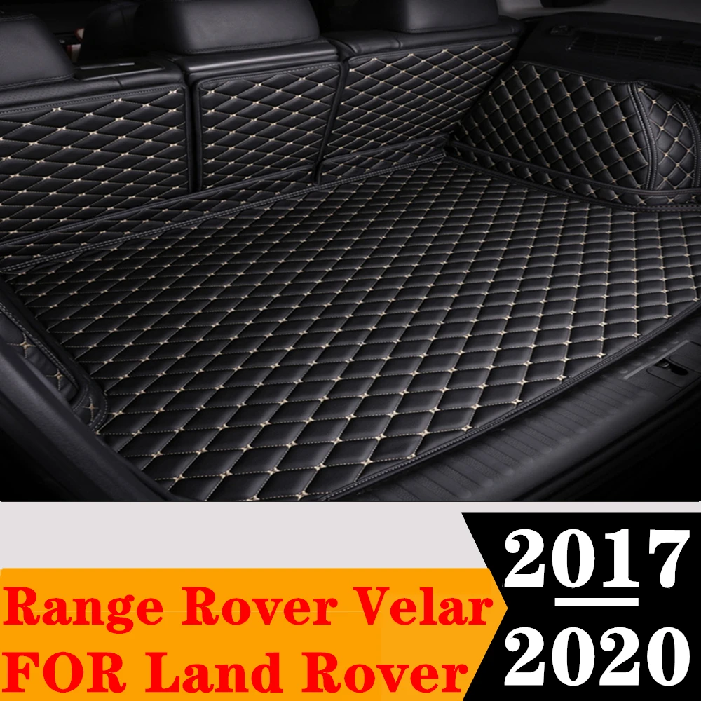 

Custom Full Set Car Trunk Mat For Land Rover Range Rover Velar 2020 2019 2018 2017 Rear Cargo Liner Tail Boot luggage Pad Parts