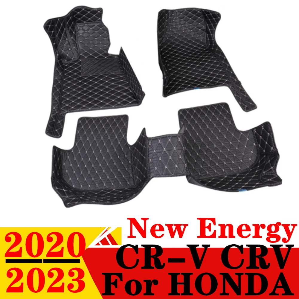 

Автомобильные коврики для HONDA CR-V CRV New Energy 2023 2022 2021 2020, подходят под заказ, передняя и задняя напольная подкладка, автомобильные накладки на ножки, ковер