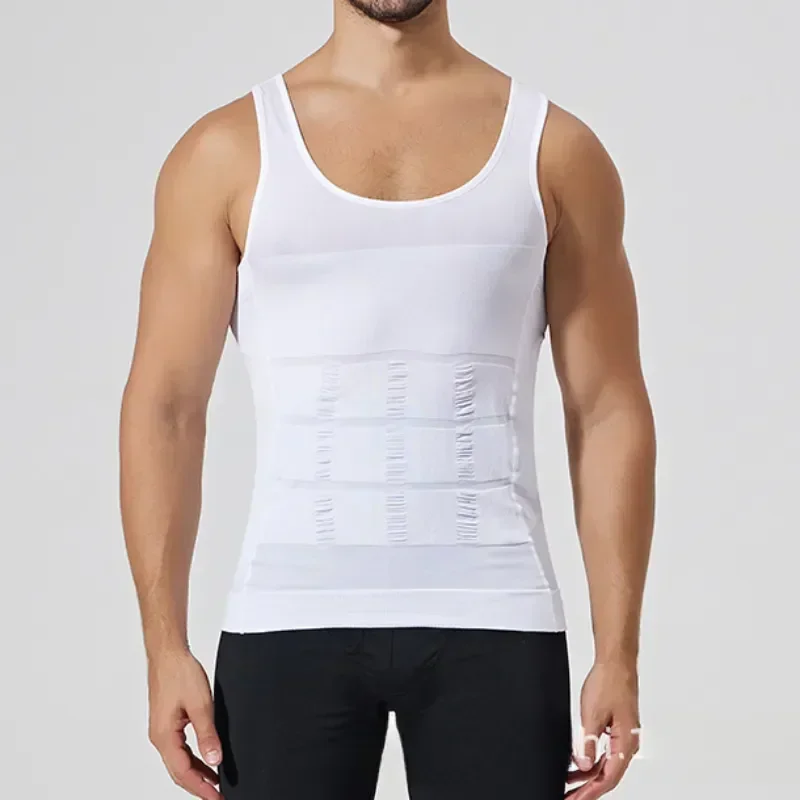 

Corset Body Modeling Vest Slimming Abdomen Fat Chest Shaper Male Tummy Burner Men Compression Corrector Posture T-shirt