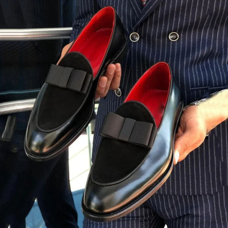 New Loafers Men Shoes PU Colorblock Fashion Business Casual Wedding Party Daily Faux Suede Elegant Bow Classic Dress Shoes
New Loafers Men Shoes PU Colorblock Fashion Business Casual Wedding Party Daily Faux Suede Elegant Bow Classic Dress Shoes
