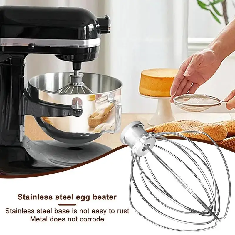 Tilt Head Stand Mixer Wire Whip Egg Cream Stirrer Cakes Mayonnaise Whisk Kitchen Aid Whisk Electric Mixer Attachment For Egg
Tilt Head Stand Mixer Wire Whip Egg Cream Stirrer Cakes Mayonnaise Whisk Kitchen Aid Whisk Electric Mixer Attachment For Egg
