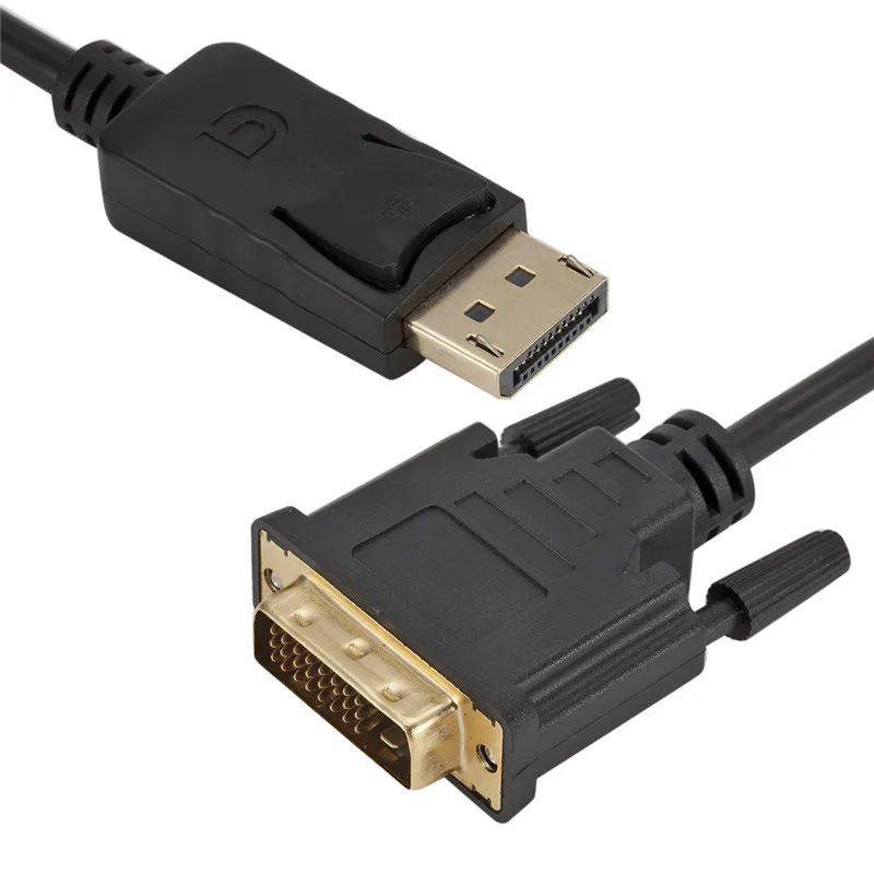 Кабель-адаптер DP к DVI, Кабель-адаптер Displayport к DVI 24 + 1, 1,8 м, 1080P, функция отображения нескольких экранов
Кабель-адаптер DP к DVI, Кабель-адаптер Displayport к DVI 24 + 1, 1,8 м, 1080P, функция отображения нескольких экранов
