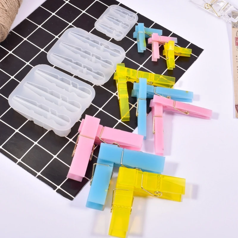 

DIY Clips Clamps Silicone Mould Crafts Jewelry Making Crystal Epoxy Resin Mold 40GB