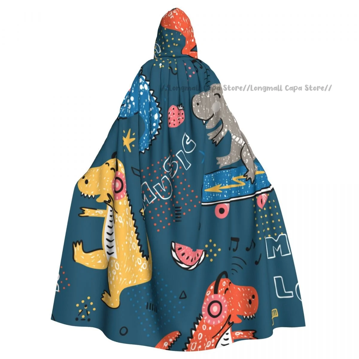 Witch Cloak Cute Music Lover Dinosaur Halloween Cosplay Costume Unisex Adult Cloak Retro Ages Cape
Witch Cloak Cute Music Lover Dinosaur Halloween Cosplay Costume Unisex Adult Cloak Retro Ages Cape