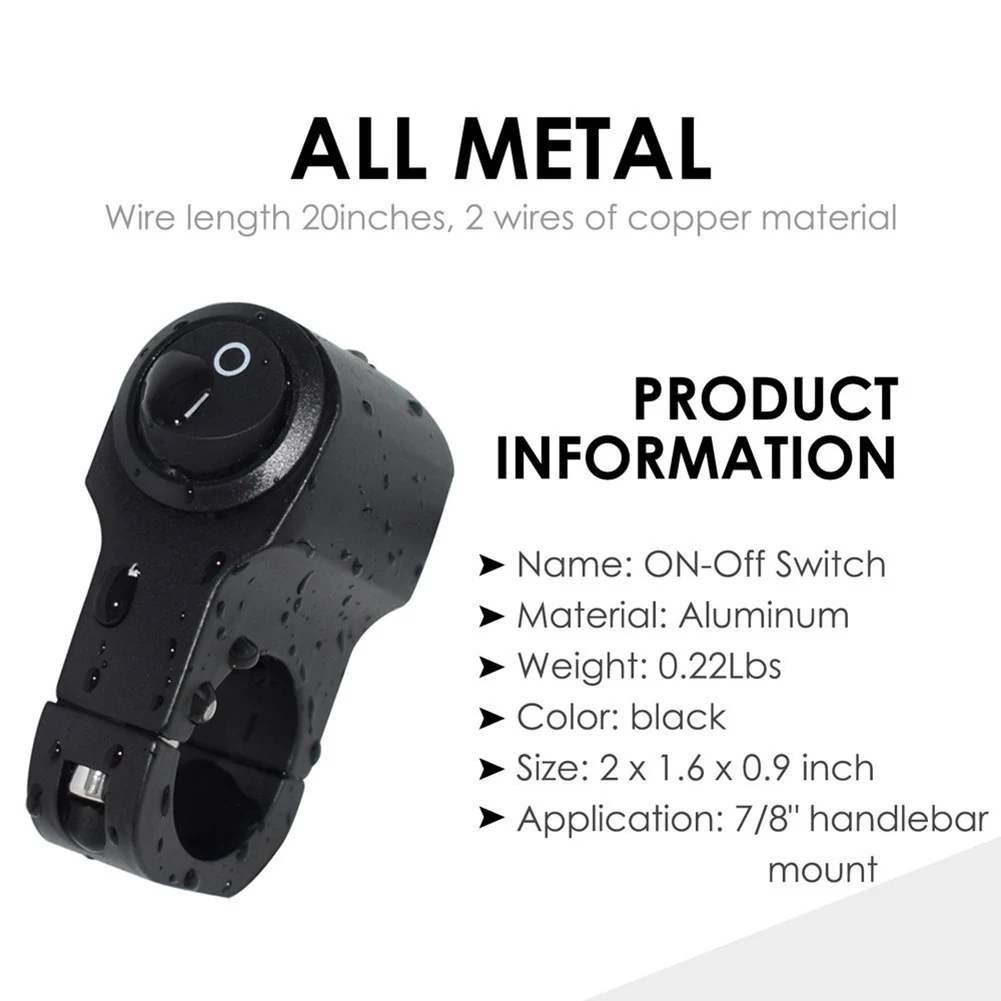 High Quality Headlight Switch ON/OFF Switch Fog Spotlight Switch Handlebar 12V CNC Aluminum-alloy Motorcycle Accessories Parts
High Quality Headlight Switch ON/OFF Switch Fog Spotlight Switch Handlebar 12V CNC Aluminum-alloy Motorcycle Accessories Parts