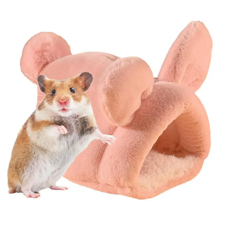 

Hamster House Cushion Warm Hideout Soft Warm Bed Rat Hammock Hamster Cage House 1PCS Guinea Pig Nest Small Animal Sleeping Bed