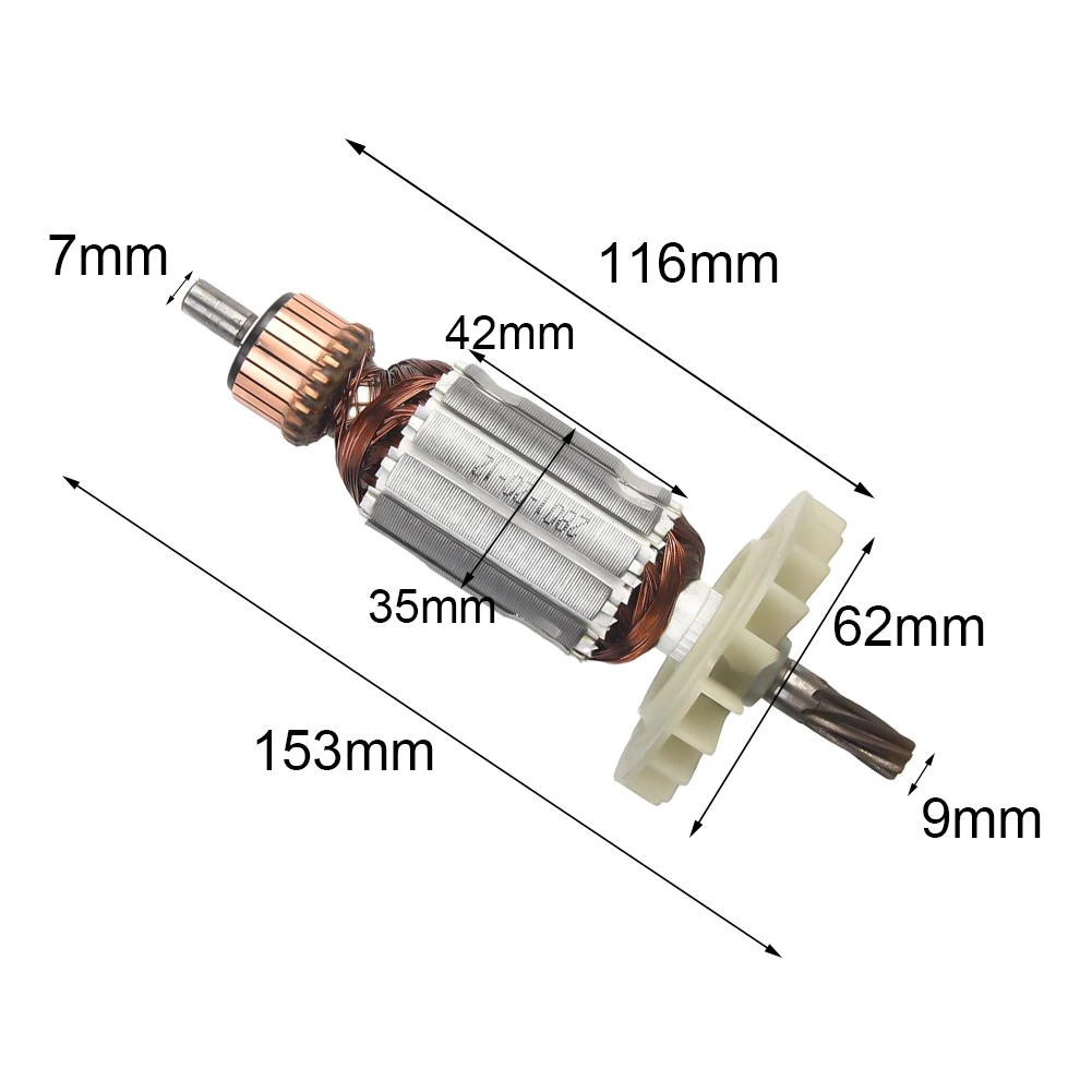 And Easy To Use Rotor 1* 7-Teeth Armature Rotor Anchor For GBH2-26 GBH2-26E Power Tool Accessories Replacement
And Easy To Use Rotor 1* 7-Teeth Armature Rotor Anchor For GBH2-26 GBH2-26E Power Tool Accessories Replacement