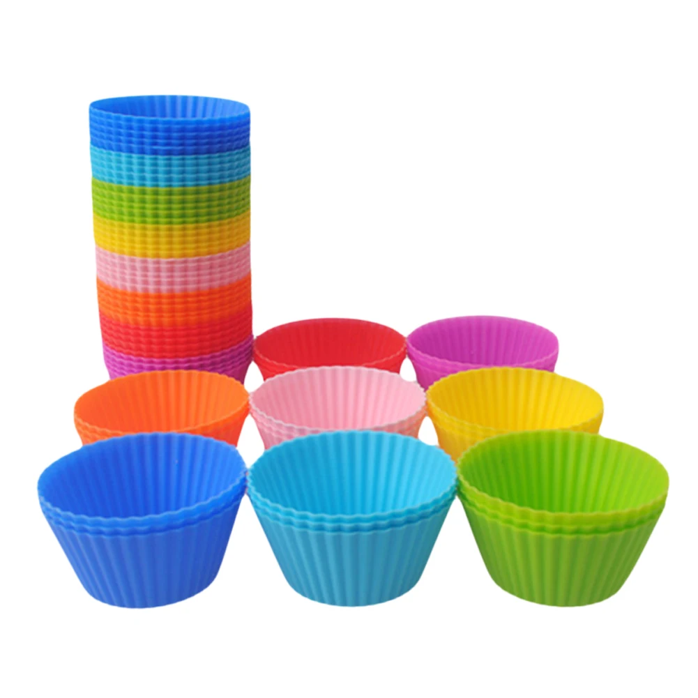 

1 pcs Silicone Cake Cupcake Liner Baking Cup Mold Muffin Round Cup Cake Tool Bakeware Baking Pastry Tools Kitchen