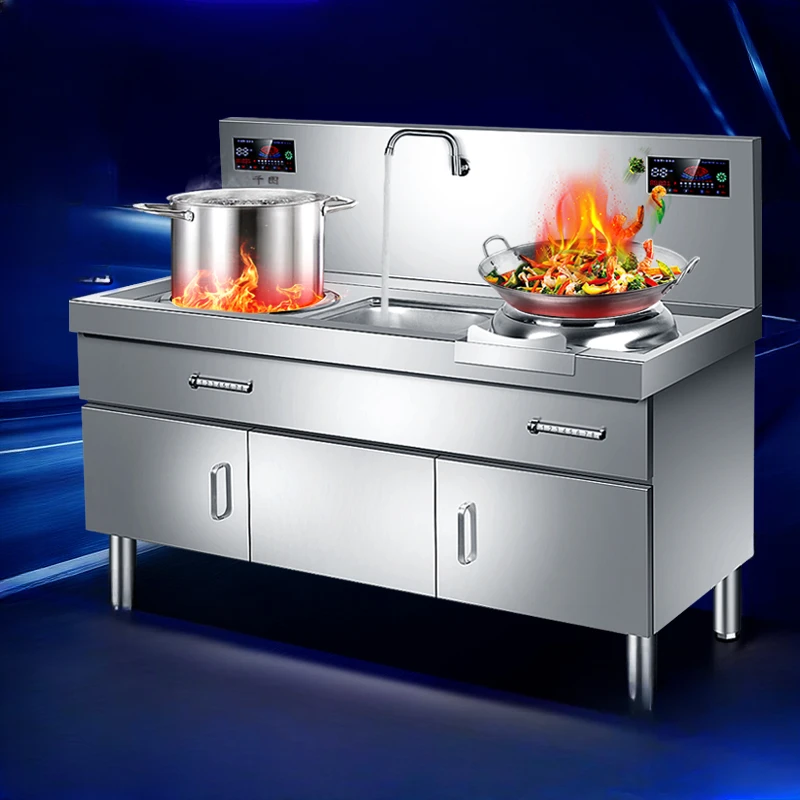Induction cooker, large electric fryer, flat concave combination, commercial fryer, soup stove, canteen, commercial kitchen
Induction cooker, large electric fryer, flat concave combination, commercial fryer, soup stove, canteen, commercial kitchen