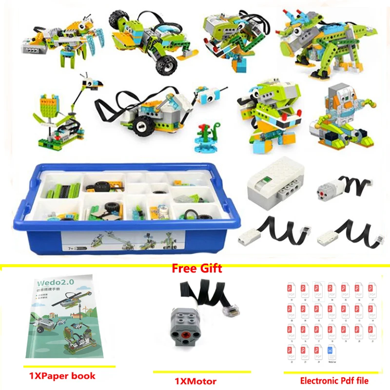 

Wedo2.0 Programming Aids Puzzle Assembly Toys High-Tech Robotics Building Blocks 45300 Set Compatible Scratch3.0 Bricks DIY Toys