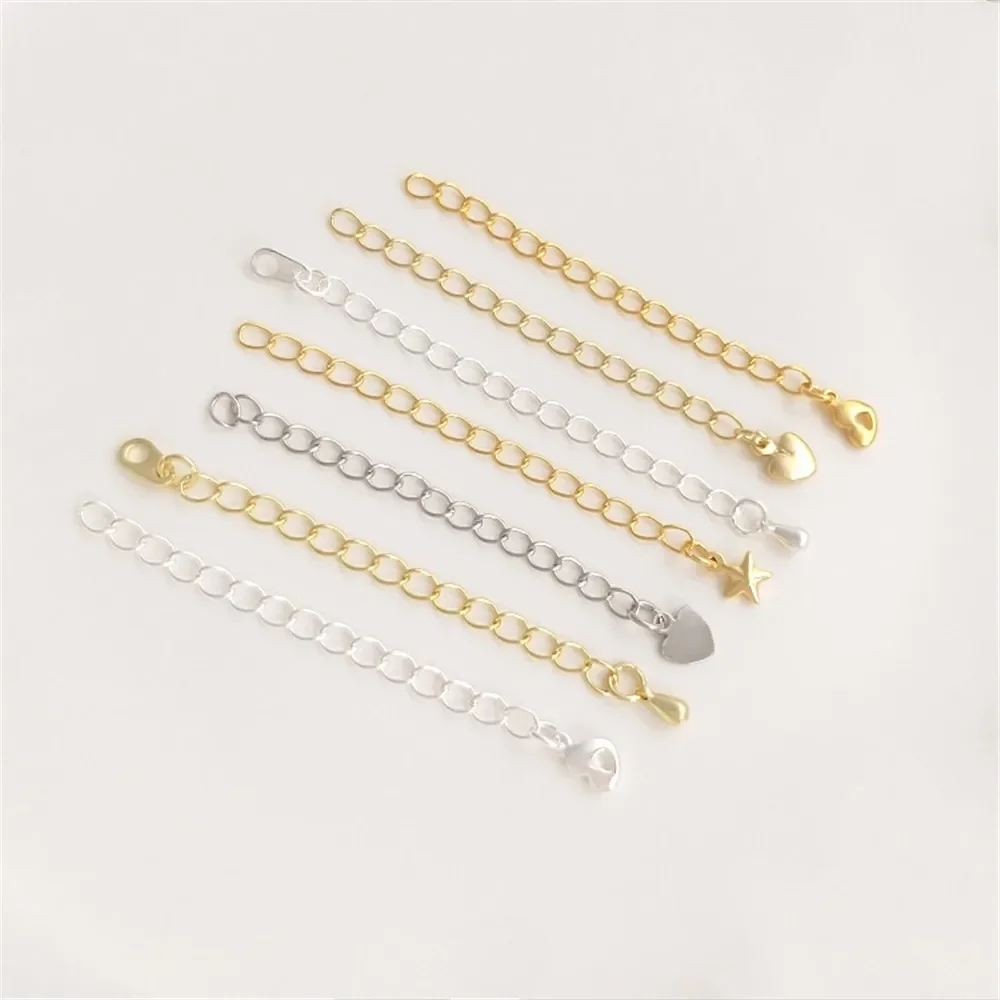 Tail chain Copper plated 14K18K true gold silver extension chain DIY hand accessories necklace bracelet material
Tail chain Copper plated 14K18K true gold silver extension chain DIY hand accessories necklace bracelet material