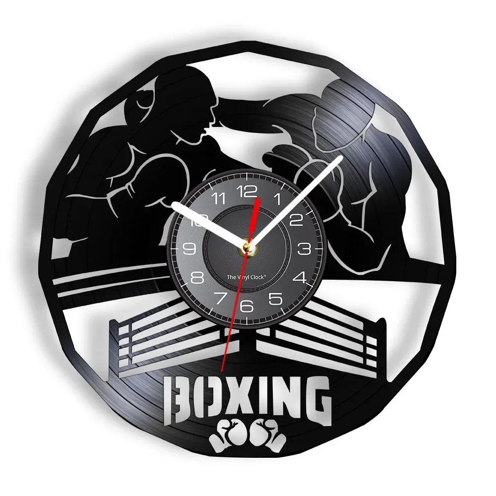 

Boxing Gym Sign Boxing Martial Arts Wall Clock Madville Wall Decor Pugilism Boxing Main Event Vinyl Record Wall Clock Boxer Gift