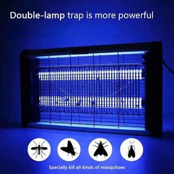 광촉매 모기 파리 킬러 램프, 홈 침실 UVA 모기 퇴치 LED 라이트, 음소거 모기 트랩 램프, 2 W, 4 W, 6W