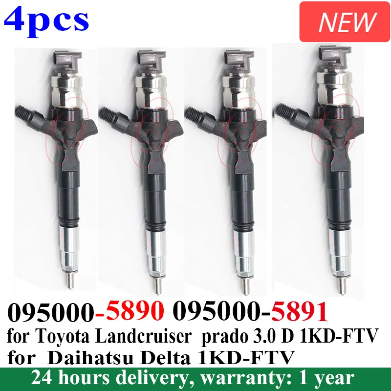 095000-5891 095000-5890 New Injector 950005891 5890 5891095000580 23670-30210 23670-39295 for Toyota Landcruiser 4pc
095000-5891 095000-5890 New Injector 950005891 5890 5891095000580 23670-30210 23670-39295 for Toyota Landcruiser 4pc