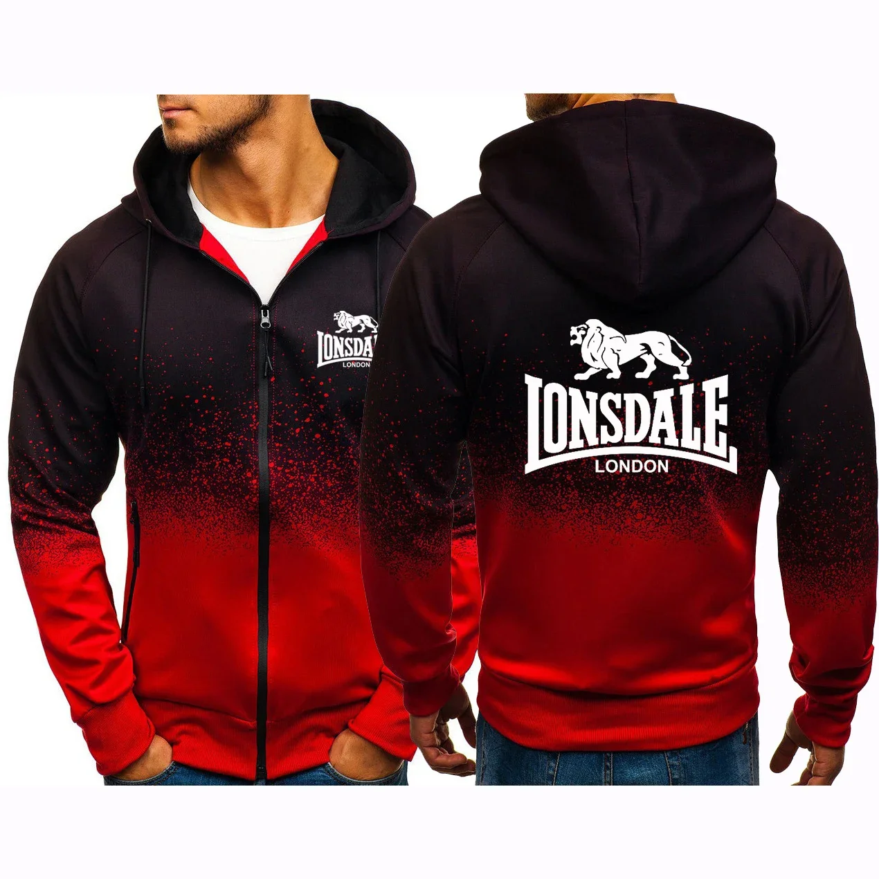 Lonsdale 2024 Men Casual Fashion New Gradient Sweatshirts Harajuku Hoodies Zipper Cotton Clothing Jackets Man Sportswear Coat
Lonsdale 2024 Men Casual Fashion New Gradient Sweatshirts Harajuku Hoodies Zipper Cotton Clothing Jackets Man Sportswear Coat