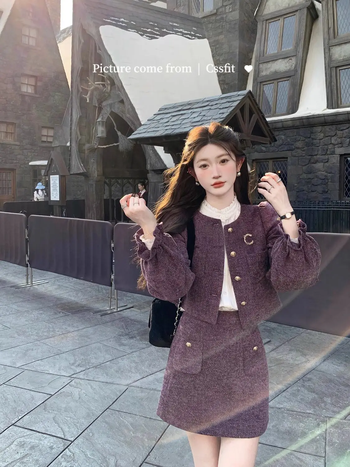UNXX 2024 Spring/Autumn New Noble Purple Jacket Set for Women - Rich Heiress Inspired Chic Coat and Skirt Outfit Fashion Suit
UNXX 2024 Spring/Autumn New Noble Purple Jacket Set for Women - Rich Heiress Inspired Chic Coat and Skirt Outfit Fashion Suit