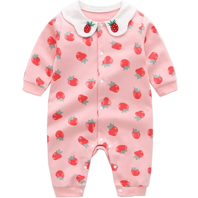 

0-3M Baby Rompers for Girls Boys Long Sleeve Bodysuits & One-Pieces Homewear Pajamas for Newborn Cute Design 5-day Shipping