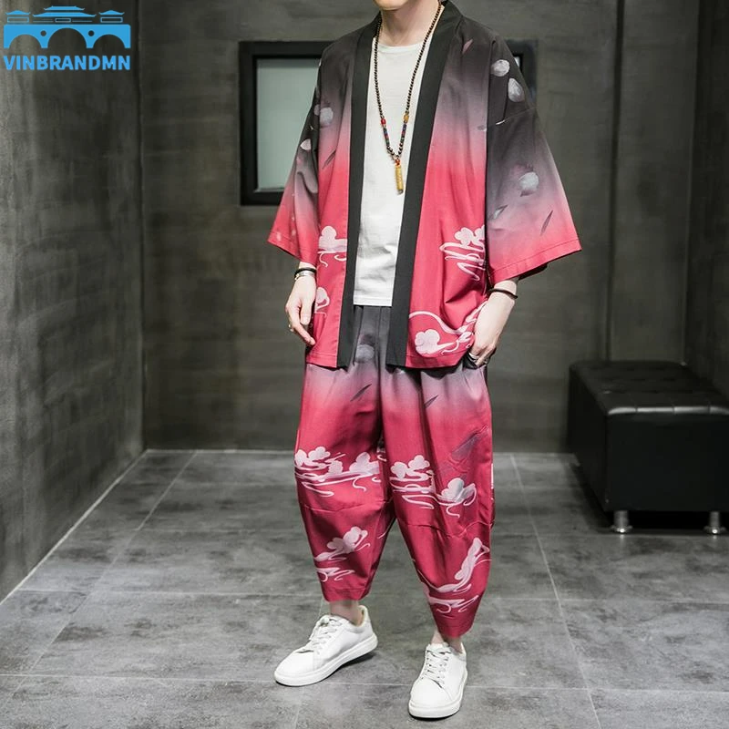 Spring and summer Chinese style suit men's fashion brand retro printed ice silk two piece loose Hanfu men's Daopao casual coat
Spring and summer Chinese style suit men's fashion brand retro printed ice silk two piece loose Hanfu men's Daopao casual coat