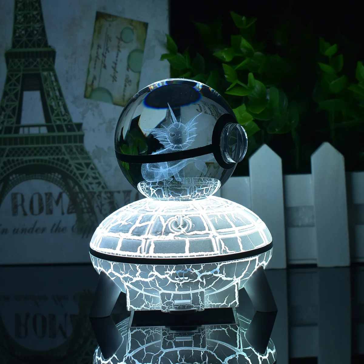 

Креативный светильник-эльф в виде водного шара, 6 см, с пультом дистанционного управления, 7 цветов, 3D ночник, рождественский подарок