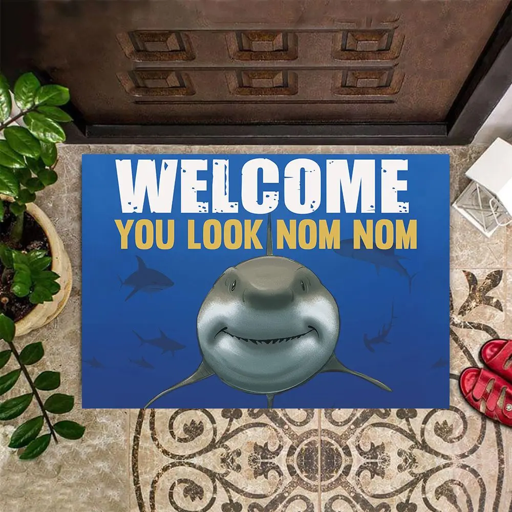 Shark Welcome Newest Doormat Funny Porch Rug Mats Floor Carpet 3D Indoor Outdoor Doormat Non-slip -2
Shark Welcome Newest Doormat Funny Porch Rug Mats Floor Carpet 3D Indoor Outdoor Doormat Non-slip -2