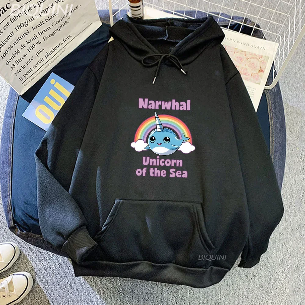 Multicolor Narwhal Unicorn of The Sea Cartoon Rainbow Streetwear Fleece Oversized Women Men Long Sleeve Hoody Manga Clothes Cute
Multicolor Narwhal Unicorn of The Sea Cartoon Rainbow Streetwear Fleece Oversized Women Men Long Sleeve Hoody Manga Clothes Cute