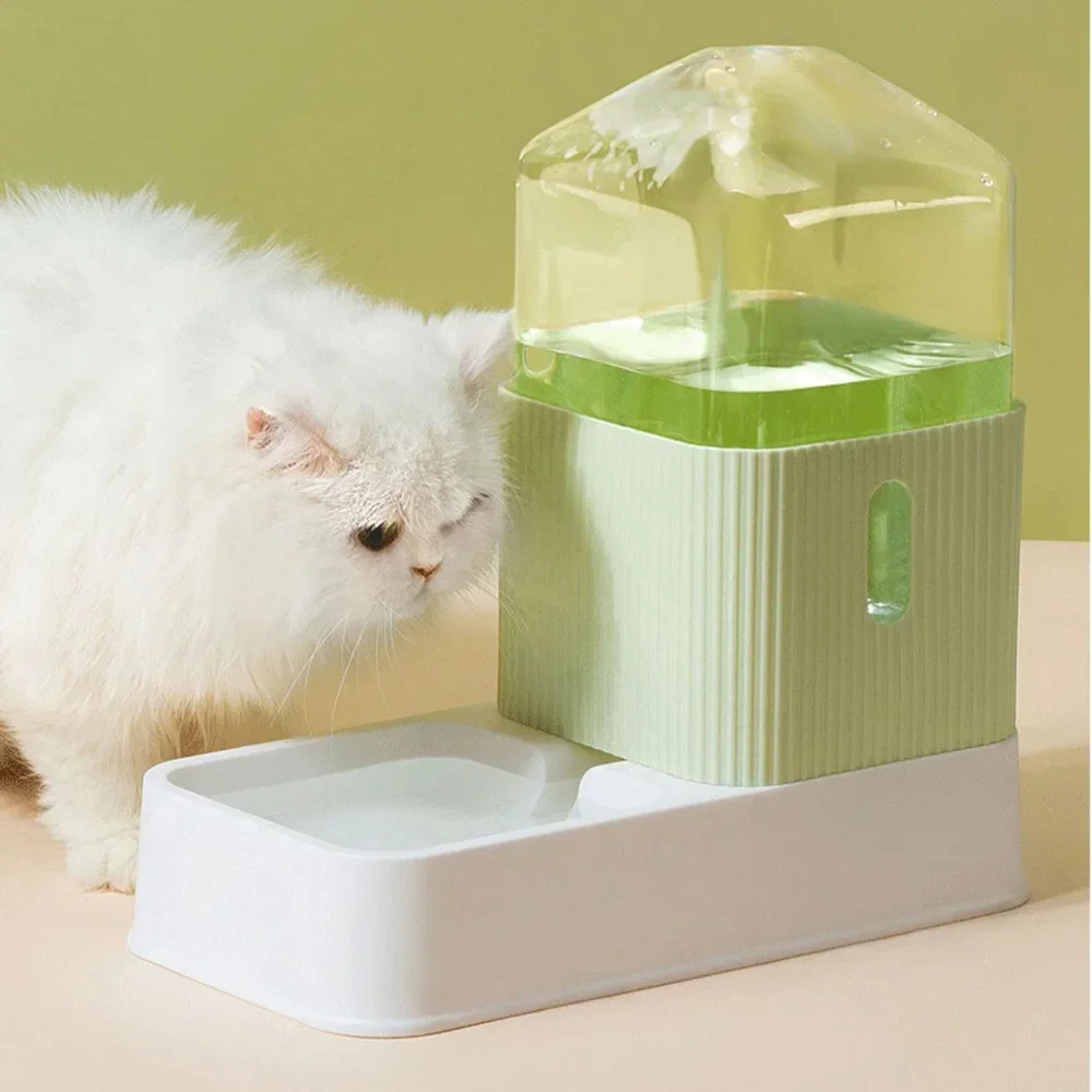 

Dispenser Large Food Feeder Capacity Bowl Fountain Dog Pet Automatic Pets Feeding Cat Bowls Water Drinking