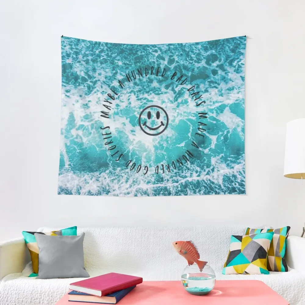 

AJR 100 Bad Days Ocean Waves Tapestry Decor For Bedroom Cute Decor Japanese Room Decor Tapestry
