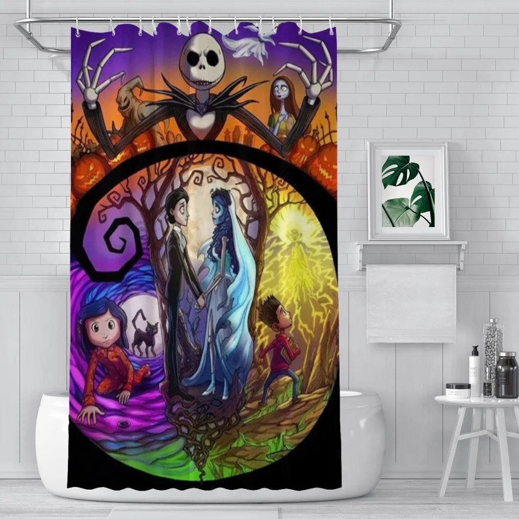 Movie-Nightmare-Before-Christma Shower Curtain for Bathroom Aesthetic Room Decoration
Movie-Nightmare-Before-Christma Shower Curtain for Bathroom Aesthetic Room Decoration