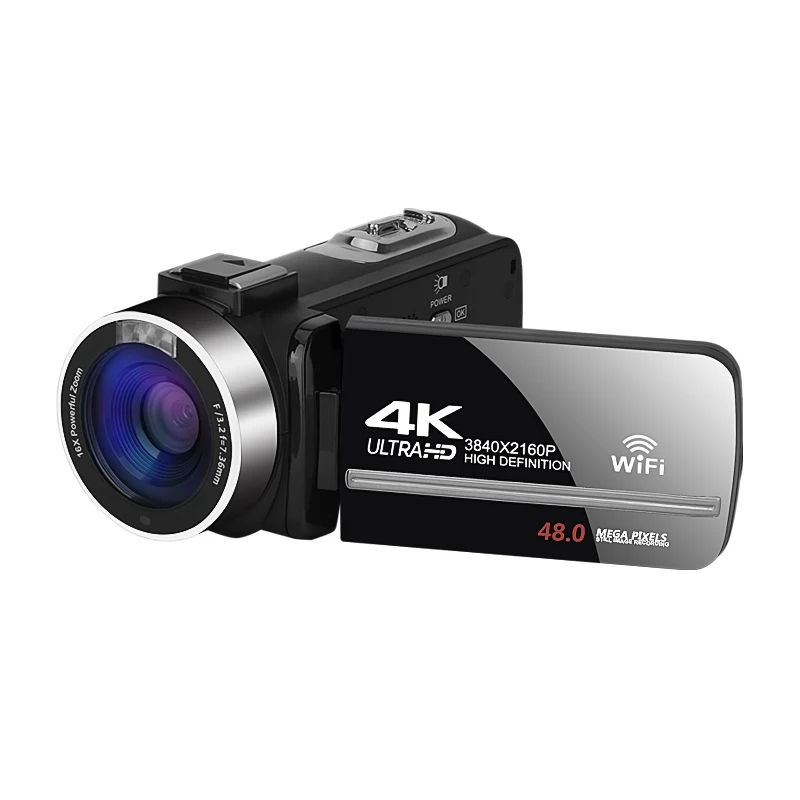 

Time Lapse 4K Digital Camcorder 48MP Video Camera Loop Recording Youtube WIFI Webcam For Streaming UHD Vlogging Camera 18X Zoom