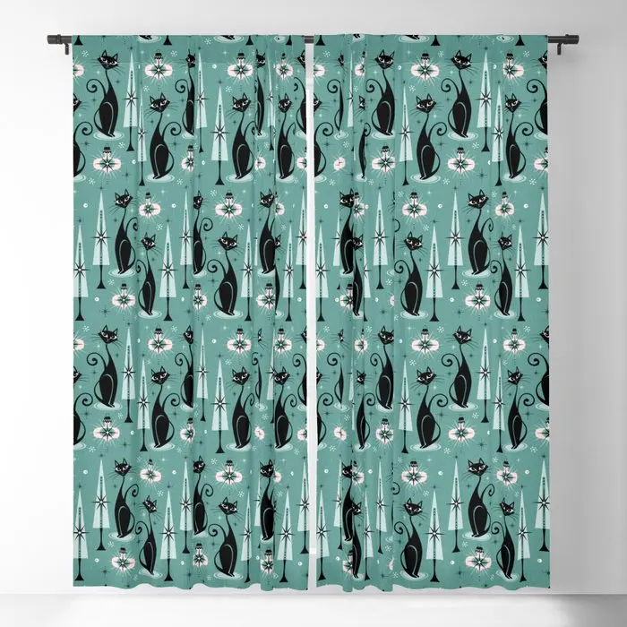 Mid Century Meow Atomic Kitty Blackout Curtains 3D Print Window Curtains for Bedroom Living Room Decor Window Treatments
Mid Century Meow Atomic Kitty Blackout Curtains 3D Print Window Curtains for Bedroom Living Room Decor Window Treatments