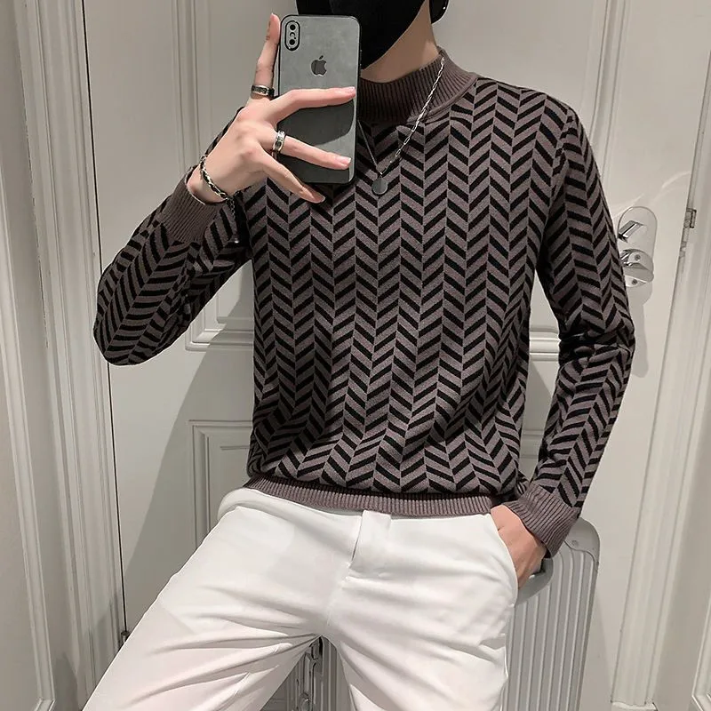 Coat Men's Coats Winter Man Pullover Y2k Men's Sweater Models High Neck Sweater for Man Traf Store Knitwear Malbon Clothing Male
Coat Men's Coats Winter Man Pullover Y2k Men's Sweater Models High Neck Sweater for Man Traf Store Knitwear Malbon Clothing Male