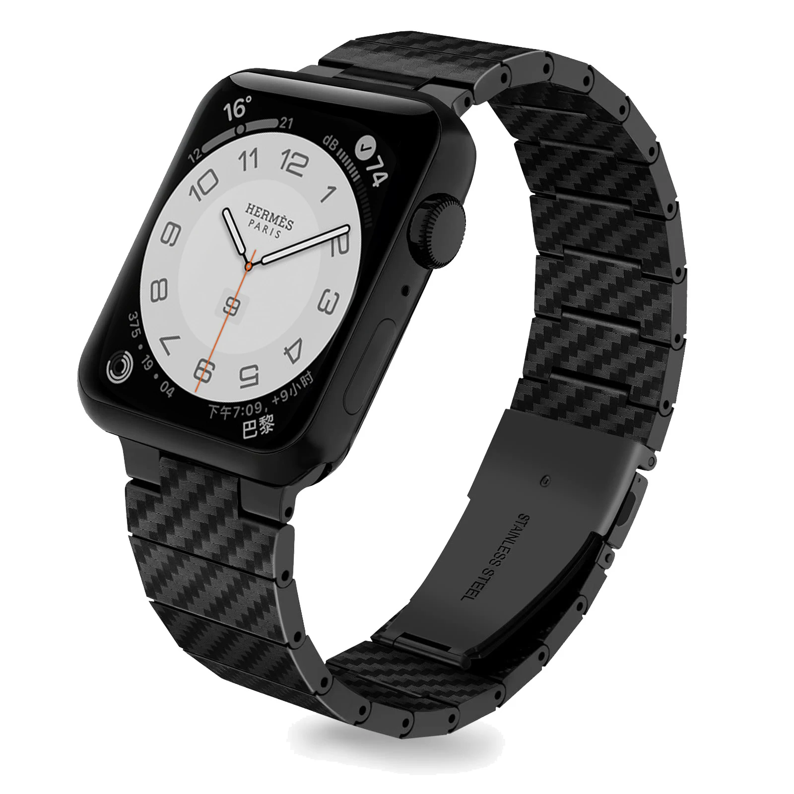 Carbon Fiber Strap For Apple Watch Band 45mm 44mm 42mm 41mm 40mm 38mm Lightweight Link Bracelet belt iWatch Series 5 4 3 6 SE 7
Carbon Fiber Strap For Apple Watch Band 45mm 44mm 42mm 41mm 40mm 38mm Lightweight Link Bracelet belt iWatch Series 5 4 3 6 SE 7