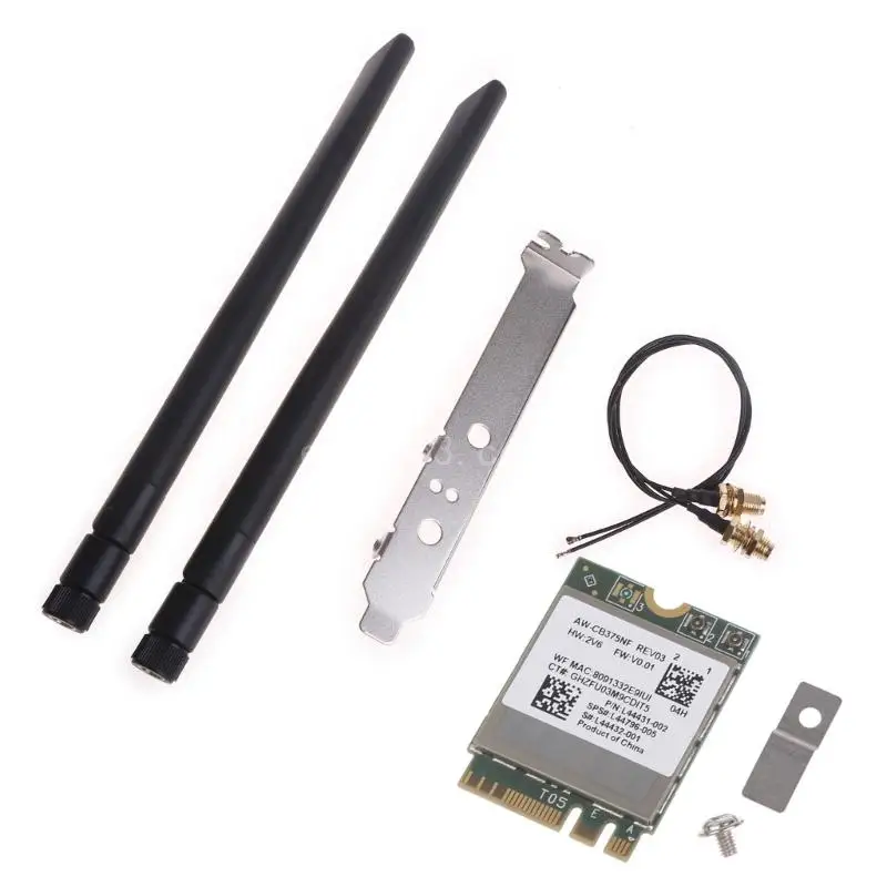 Network Card RTL8822CE CB375NF DualBand 802.11ac 1200Mbps NGFF Wifi Card + 2.4Ghz Bluetoothcompatible WIFI Card
Network Card RTL8822CE CB375NF DualBand 802.11ac 1200Mbps NGFF Wifi Card + 2.4Ghz Bluetoothcompatible WIFI Card