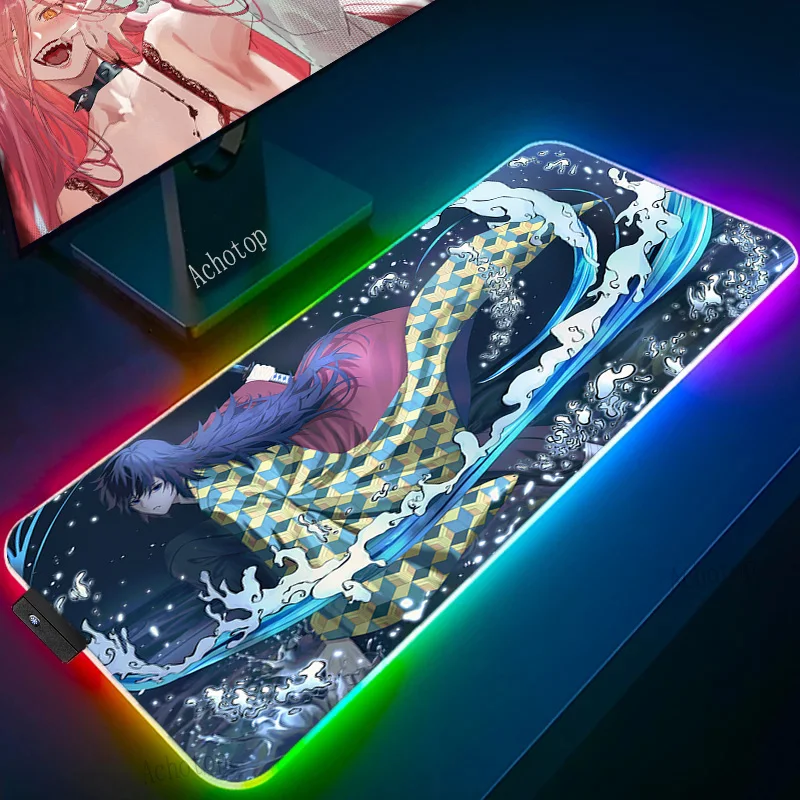 Kimetsu no Yaiba RGB Large Mouse Pad Gamer Mouse Mat XXL Mousepad LED Backlight Keyboard Mat Computer Demon Slayer Deskpad 90x40
Kimetsu no Yaiba RGB Large Mouse Pad Gamer Mouse Mat XXL Mousepad LED Backlight Keyboard Mat Computer Demon Slayer Deskpad 90x40