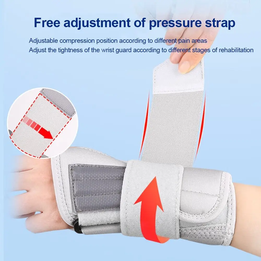 

Adjustable Wrist Brace Accessories Pain Relief with 3 Metal Splints Carpal Tunnel Splint Night Support Wrist Immobilizer