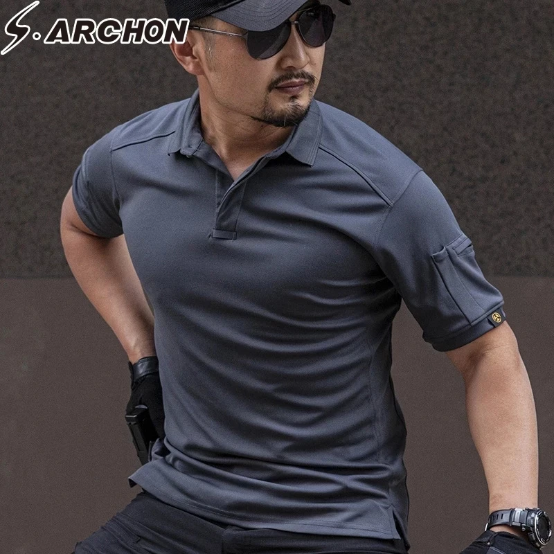 Outdoor Summer Tactical Polo Shirts Men Casual Quick Dry Breathable Sleeve Pockets Uniform Military Polos Casual Coolmax Polos
Outdoor Summer Tactical Polo Shirts Men Casual Quick Dry Breathable Sleeve Pockets Uniform Military Polos Casual Coolmax Polos