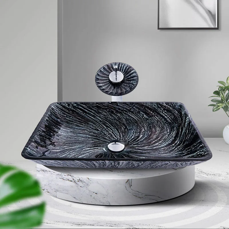 Bathroom Sinks Countertop Basin Ceramic Fashion Quadrate Creative Kitchen Faucet Set Sink Single Home Improvement Accessories
Bathroom Sinks Countertop Basin Ceramic Fashion Quadrate Creative Kitchen Faucet Set Sink Single Home Improvement Accessories