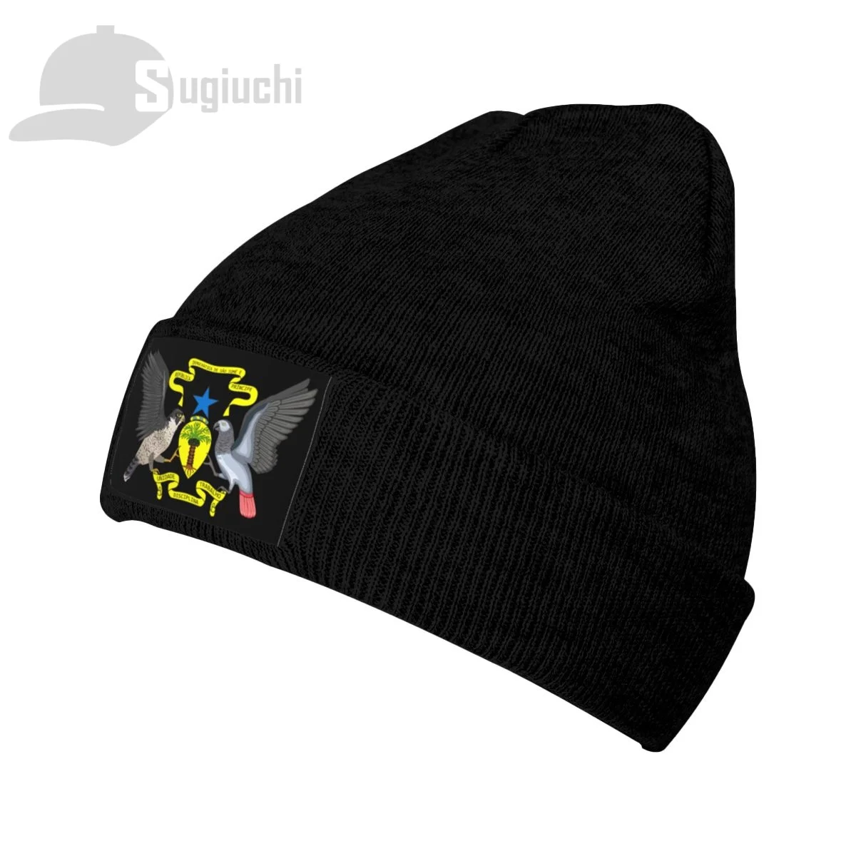 

Emblem Of Sao Tome And Principe Country Top Print Men Women Unisex Knitted Hat Winter Autumn Beanie Cap Warm Bonnet