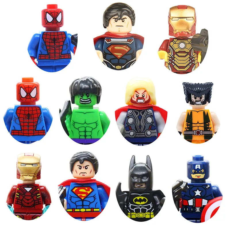 JR833B Superhero Mini Building Blocks Action Figure Superman Wolverine Batman Image Puzzle Assembly Toy Bricks Gift Wholesale
JR833B Superhero Mini Building Blocks Action Figure Superman Wolverine Batman Image Puzzle Assembly Toy Bricks Gift Wholesale