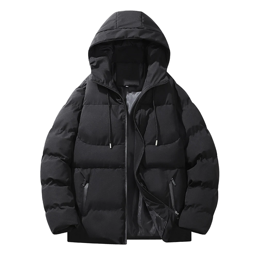 Fashion Winter Men's Thickened Parkas Solid Color Zip Pockets Hooded Casual Loose Warm Padded Tops Parkas Coat Male Clothing
Fashion Winter Men's Thickened Parkas Solid Color Zip Pockets Hooded Casual Loose Warm Padded Tops Parkas Coat Male Clothing