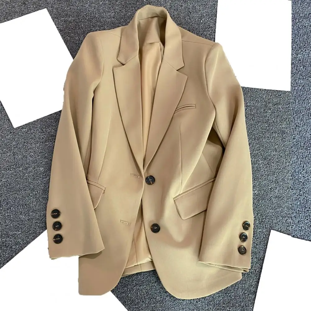 Stylish Office Blazer Breathable Suit Jacket Long Sleeves Autumn Winter Fashion Straight Tube Suit Jacket Commuting Style
Stylish Office Blazer Breathable Suit Jacket Long Sleeves Autumn Winter Fashion Straight Tube Suit Jacket Commuting Style