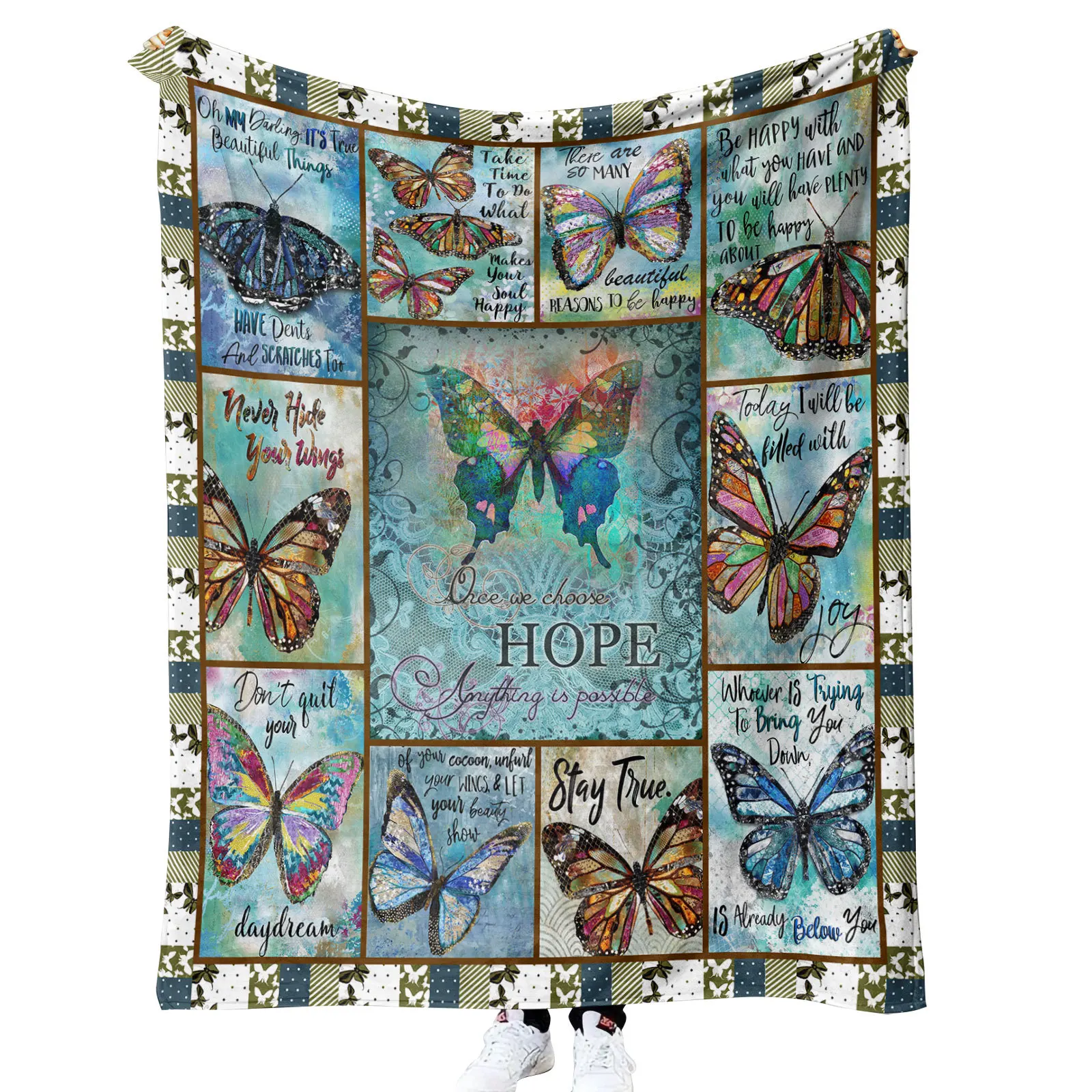 Beautiful Butterfly Flannel Blanket Camping Picnic Car Office Blankets For Girls Warm Fuzzy Throw Blankets Sofa Bed Cover
Beautiful Butterfly Flannel Blanket Camping Picnic Car Office Blankets For Girls Warm Fuzzy Throw Blankets Sofa Bed Cover