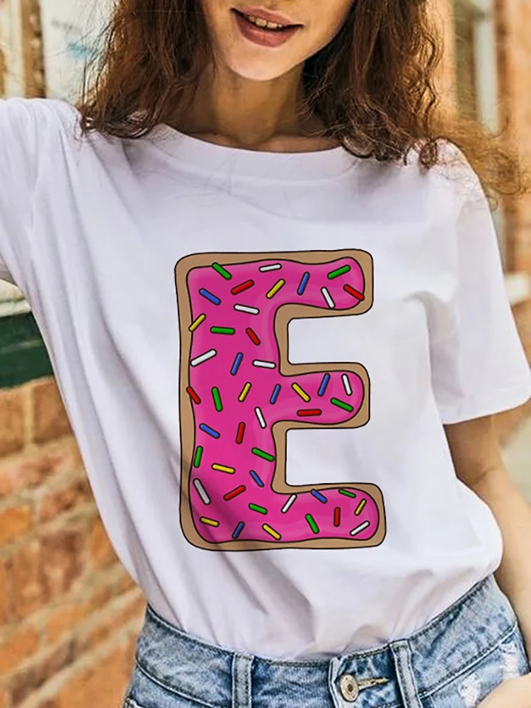 Pink Letter Printed Women's T-shirt Young Girl Versatile Short Sleeve Tshirts Fashion Casual Woman Tees New Graphic Tee Shirts
Pink Letter Printed Women's T-shirt Young Girl Versatile Short Sleeve Tshirts Fashion Casual Woman Tees New Graphic Tee Shirts
