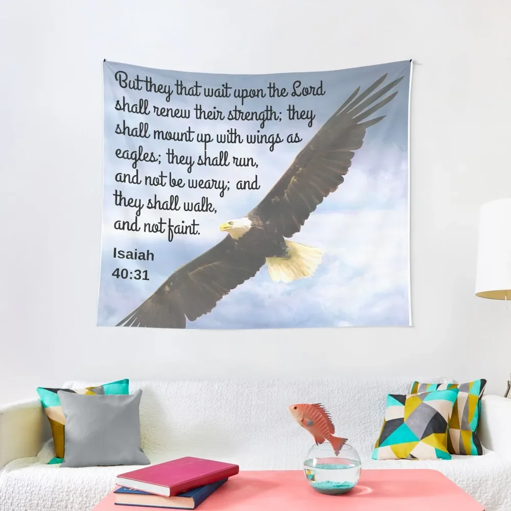 

Isaiah 40:31 Tapestry Wall Decorations Room Decore Aesthetic Tapestry