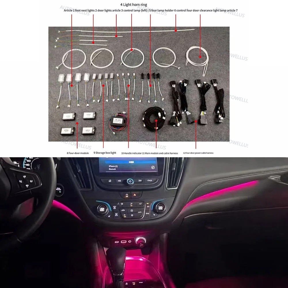 Auto Enhanced Ambient light For Chevrolet Malibu 2016-2022 Car Door Interior Atmosphere LED Decorative Light Refit Upgrade
Auto Enhanced Ambient light For Chevrolet Malibu 2016-2022 Car Door Interior Atmosphere LED Decorative Light Refit Upgrade